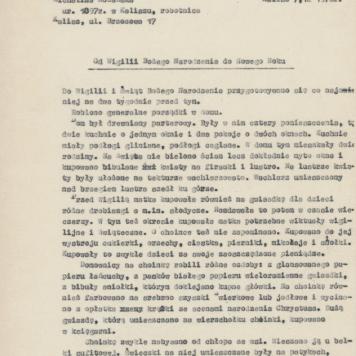 Od Wigilii Bożego Narodzenia do Nowego Roku