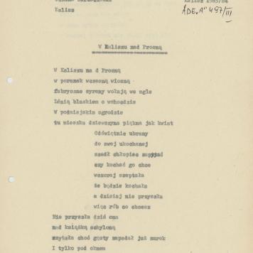 W Kaliszu nad Prosną