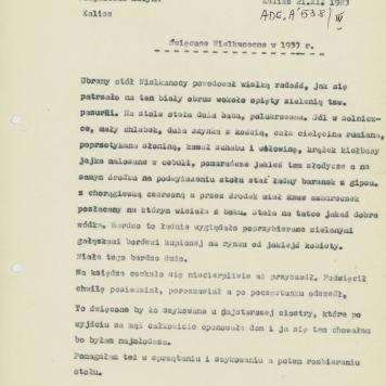 Święcone wielkanocne w 1933 r.