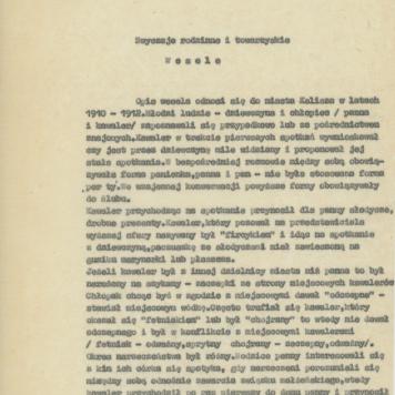 Zwyczaje rodzinne i towarzyskie - wesele