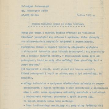 Sklepy kaliskie przed II wojną światową