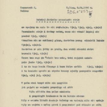 Dzisiaj Jasieńko pszeniczkę sieje