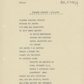 Pogodny wieczór - piosenka