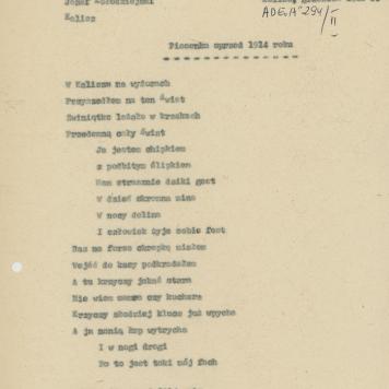 Piosenka sprzed 1914 roku