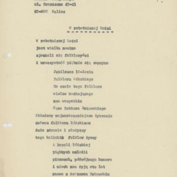 W robotniczej Łodzi