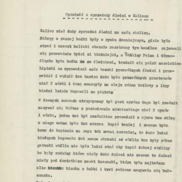 Opowieść o sprzedaży śledzi w Kaliszu