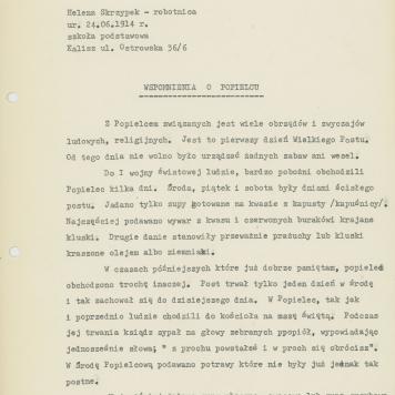 Wspomnienia o popielcu