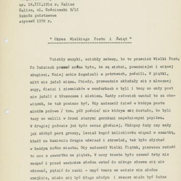 Okres Wielkiego Postu i Świąt