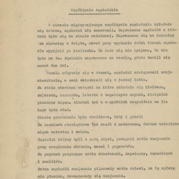 Współżycie sąsiedzkie