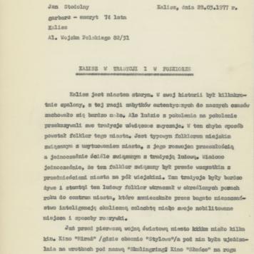 Kalisz w tradycji i w folklorze