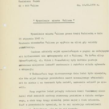 Wyzwolenie miasta Kalisza