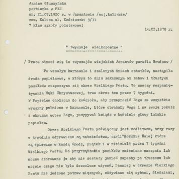 Zwyczaje wielkopostne