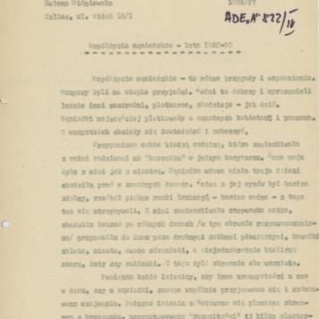 Współżycie sąsiedzkie - lata 1920-30