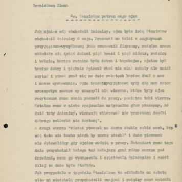 Św. Stanisław patron mego ojca