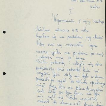 Wspomnienia z I wojny światowej