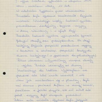 Fragment moich przeżyć z pierwszych dni wybuchu