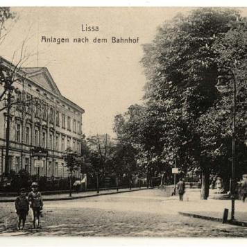 Ulica Dworcowa w Lesznie