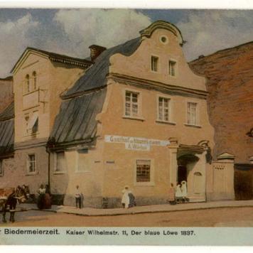 Ulica Słowiańska w Lesznie - Kamienica pod Błękitnym Lwem