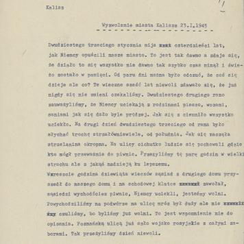 Wyzwolenie miasta Kalisza 23 I 1945