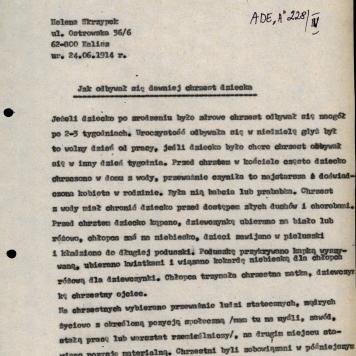 Jak odbywał się dawniej chrzest dziecka