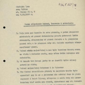 Dawne odżywianie dzieci, leczenie i zabawianie