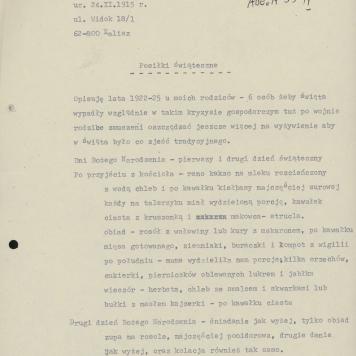 Posiłki świąteczne