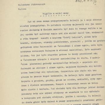 Wigilia u mojej mamy