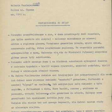 Przygotowania do świąt