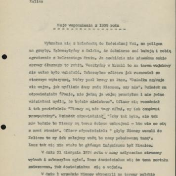 Moje wspomnienia z 1939 roku