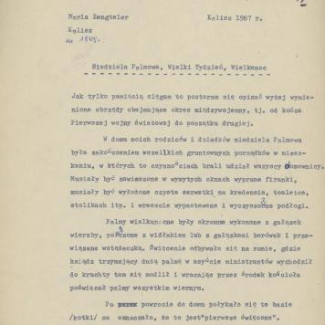 Niedziela Palmowa, Wielki Tydzień, Wielkanoc