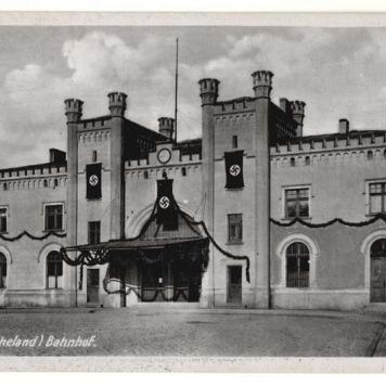 Dworzec kolejowy w Lesznie podczas II wojny światowej