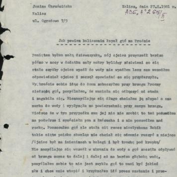 Jak pewien kaliszanin łapał gęś na Prośnie