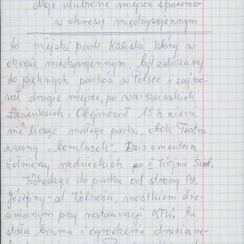 Moje ulubione miejsca spacerów w okresie międzywojennym