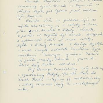 Choinka u moich rodziców z lat 1920-30