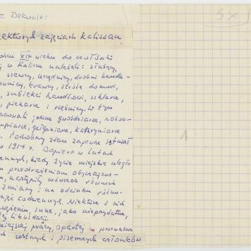 O niektórych zajęciach kaliszan, cz. 1