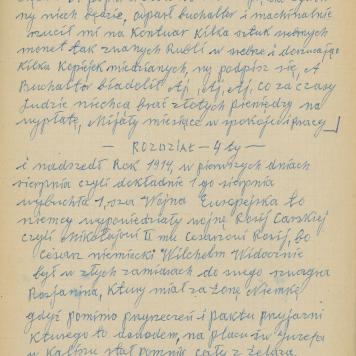 Mój pamiętnik oraz wspomnienia z moich młodych lat i z przeżyć z czasów I wojny światowej, cz. 3