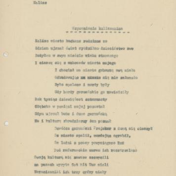 Wspomnienia kaliszanina