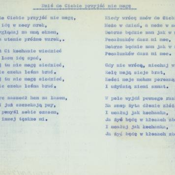 Dziś do ciebie przyjść nie mogę