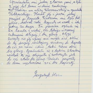 Spotkanie ze strachem na ul. Warszawskiej