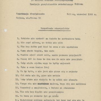 Przysłowia staropolskie