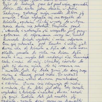 Spotkanie córki ze zmarłą matką w Zaduszki