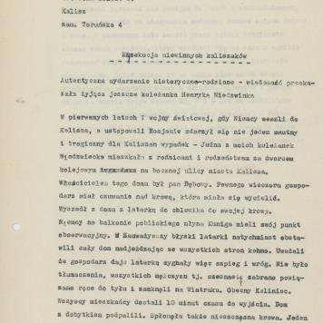 Egzekucja niewinnych kaliszaków