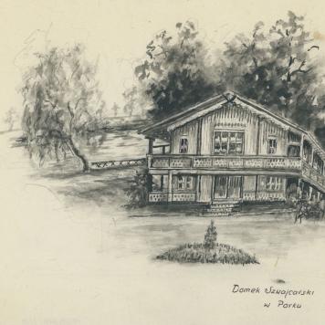 Domek Szwajcarski w Parku