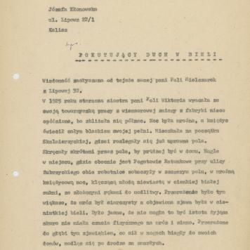 Pokutujący duch w bieli