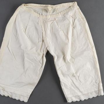 Majtki płócienne białe