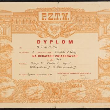 Dyplom dla KTW Kalisz