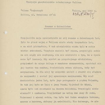 Romans z dzieciństwa